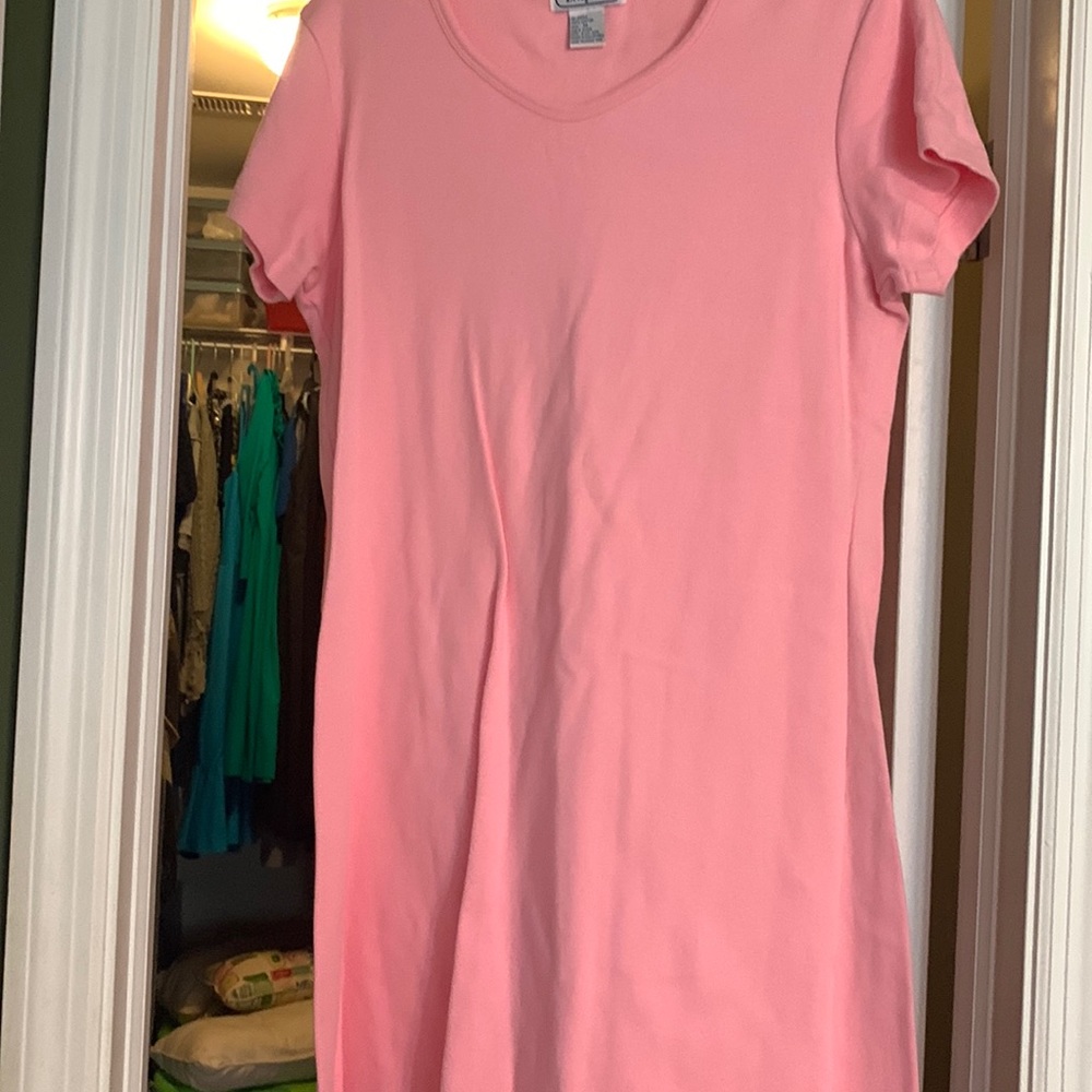 Bridgewater pink cotton knit dress